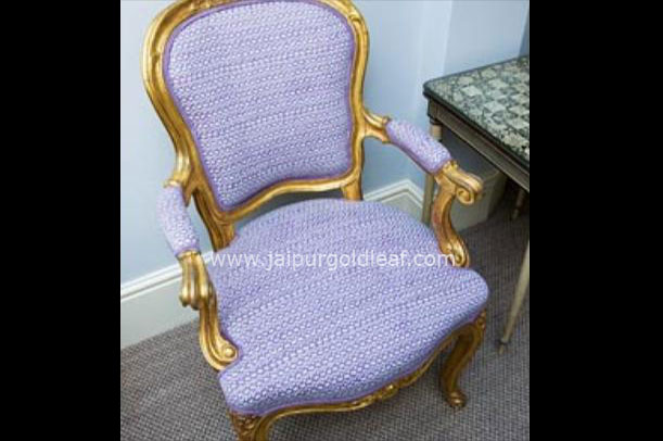 24k Goldleafing on Chair Jaipur — Jaipur Gold Leaf